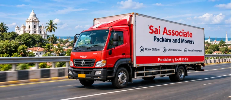 Safe transportation services by Sai Associate Packers and Movers from Pondicherry